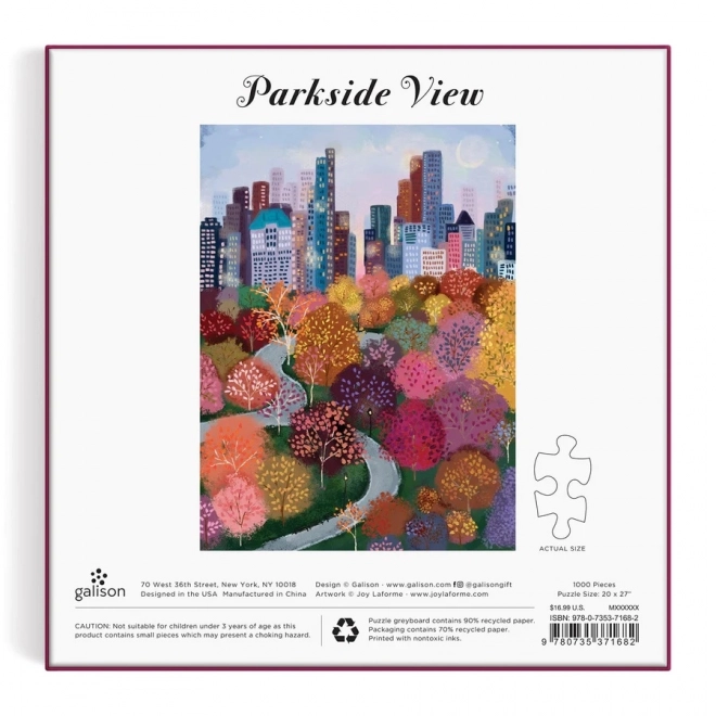Galison Puzzle Pogled na park 1000 komada