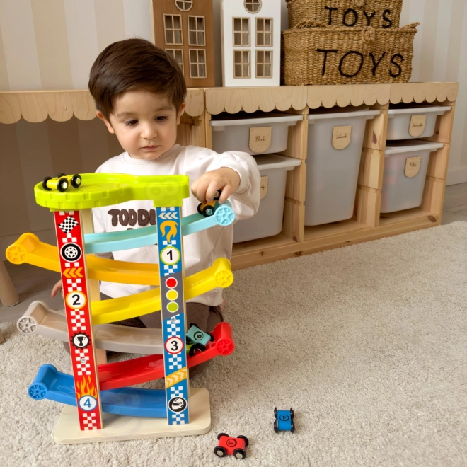 Tooky Toy Šarena staza za autiće