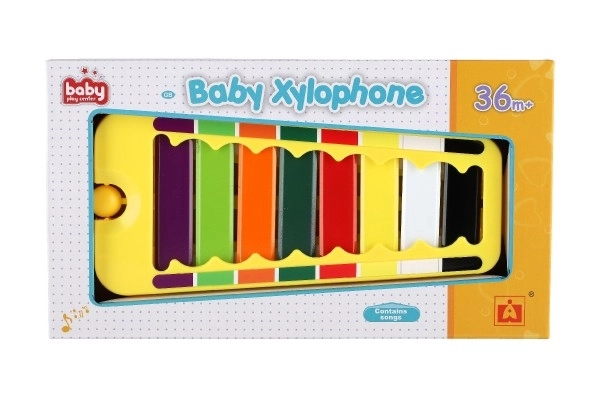 Xilofon plast/metal 24cm s palicom u kutiji 29x16x3cm