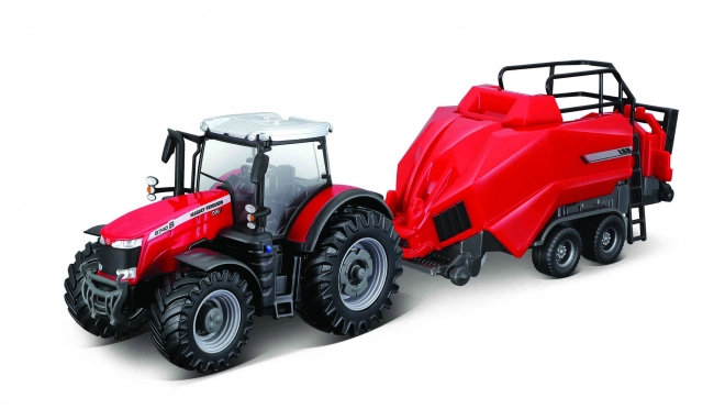 Model traktora Massey Ferguson 8740S s balirkom
