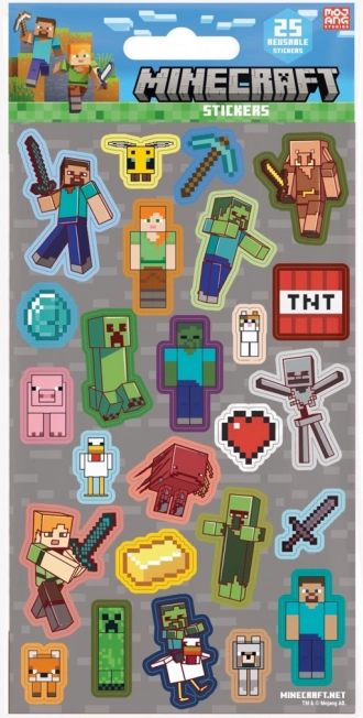 Minecraft sive naljepnice