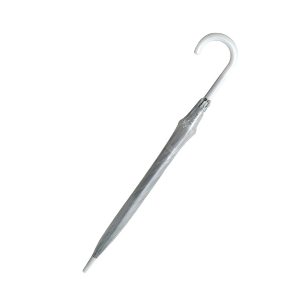 Prozirni bijeli svadbeni kišobran plastika/metal 82cm u vrećici