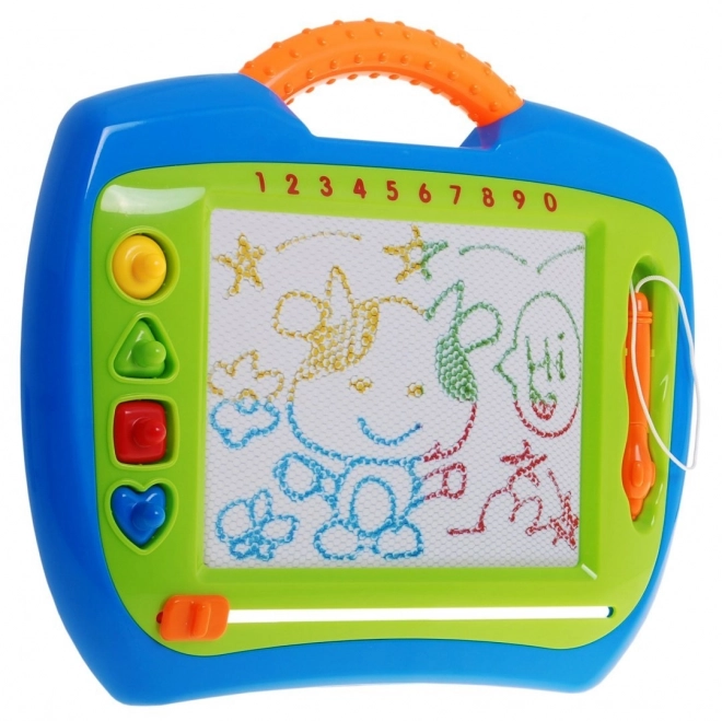 Happy Kids' Puzzle 3+ Kreativna igračka + stylus + 4 pečata + crteži u 4 boje