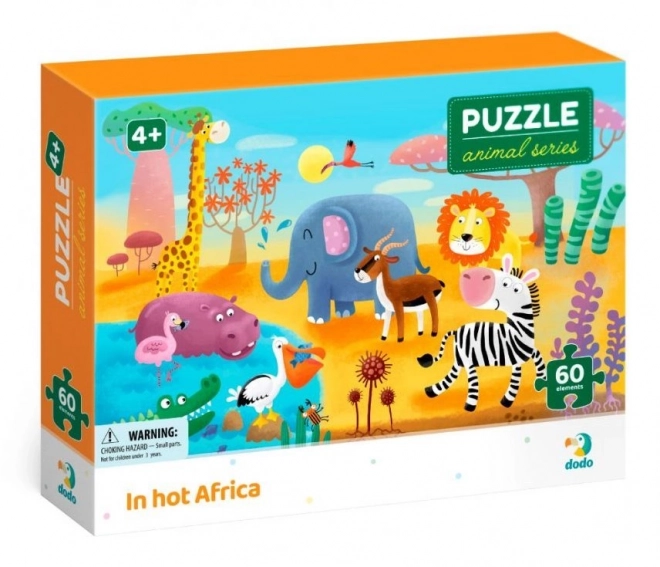 DODO Puzzle Životinje: Vrućina u Africi 60 dijelova