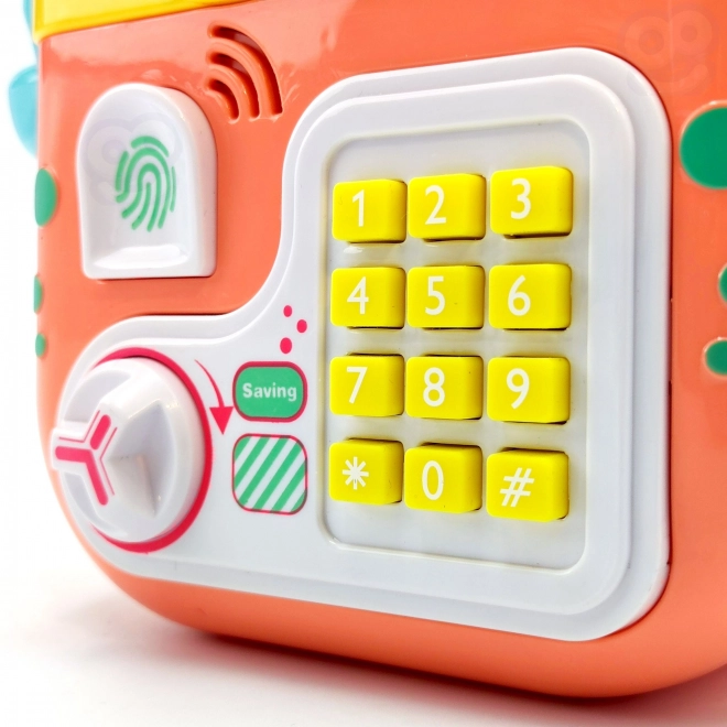 Elektronička kasica sef na PIN Ruksak rak oranžna