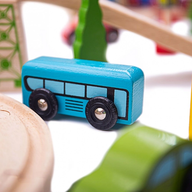 Bigjigs Rail Drvena željeznica planinska staza 112 dijelova