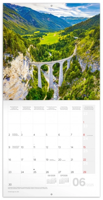 Kalendar s bilješkama Notique Mosty 2025