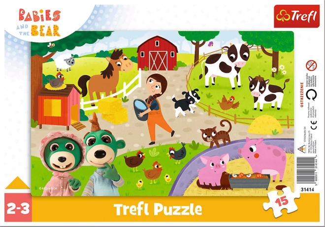 TREFL Puzzle Farma 15 dijelova