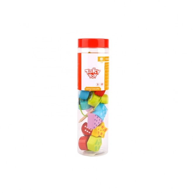 Drvena igračka za oblačenje gusjenice TOOKY TOY