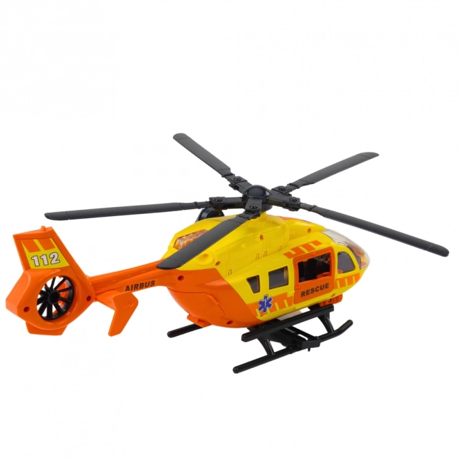 Spašavatelj helikopter s kukom i nosiljkom u svjetlu i zvuku narančasti 1:12