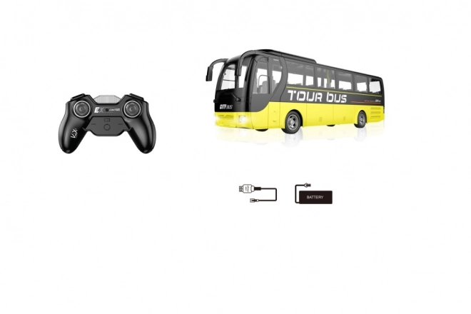Plavi RC autobus na daljinsko upravljanje