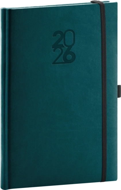 Tjedni dnevnik Notique Aprint Top petrol plavi 2026 15x21 cm