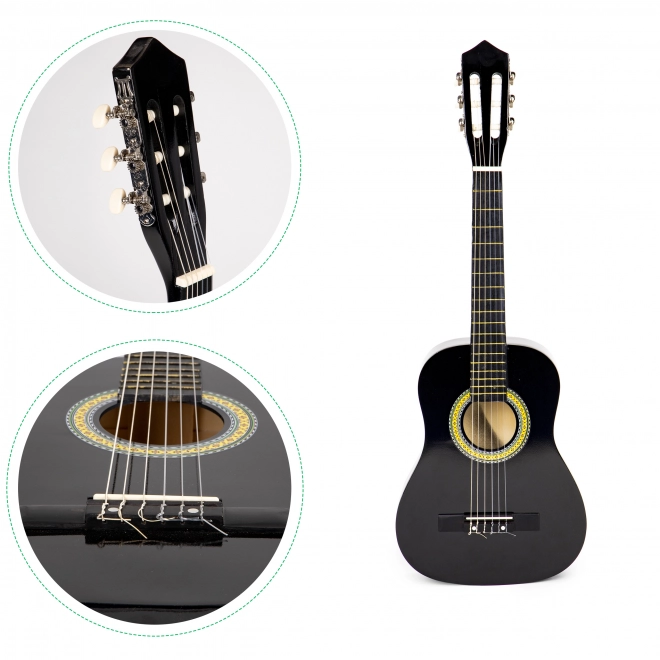 Velika drvena dječja gitara, 6 žica, ECOTOYS