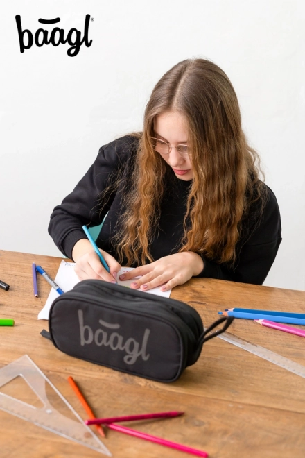 Studentska pernica Baagl Black