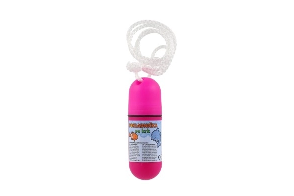 Kasica s vrpcom za vrat, 11,5 cm plast, razne boje