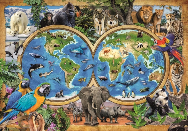 Puzzle CLEMENTONI Čudesni svijet životinja 300 dijelova