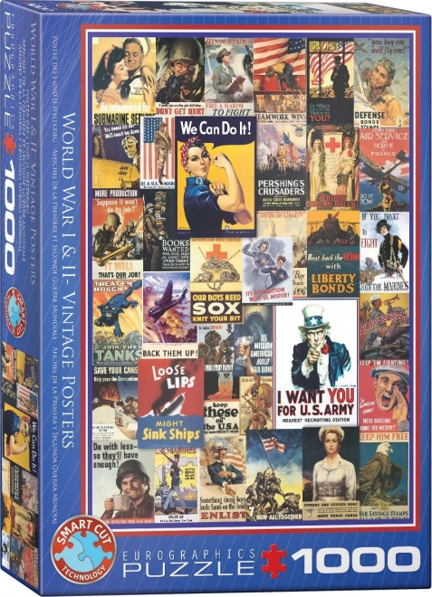 EUROGRAPHICS puzzle 1000 komada - Plakati iz 1. i 2. svjetskog rata