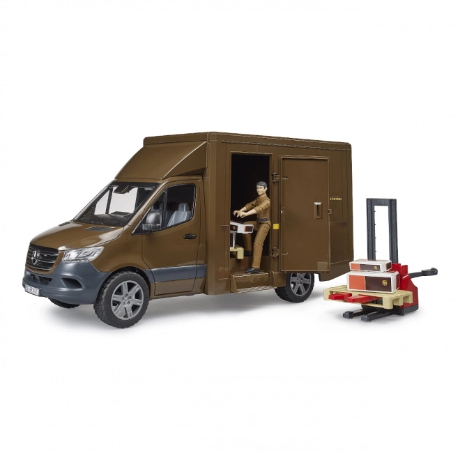 Dostavno vozilo UPS Bruder MB Sprinter s figurom i opremom
