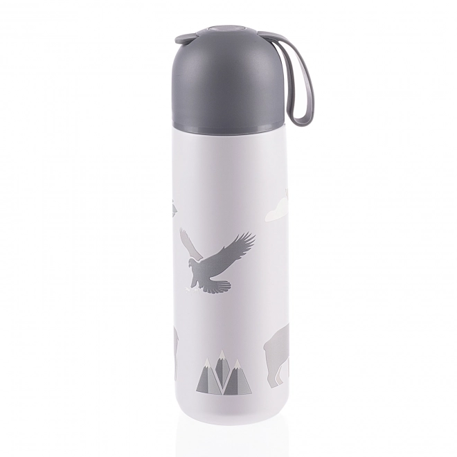 Termosica za tekućine s drškom od silikona 400 ml, Planine