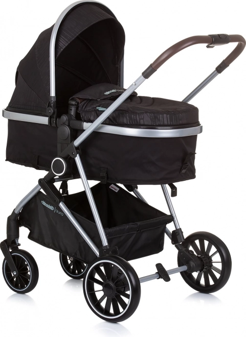 CHIPOLINO Kolica kombinirana Aura 2u1 Obsidian,Srebro