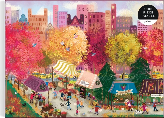Puzzle Jesen na gradskom trgu 1000 komada Galison
