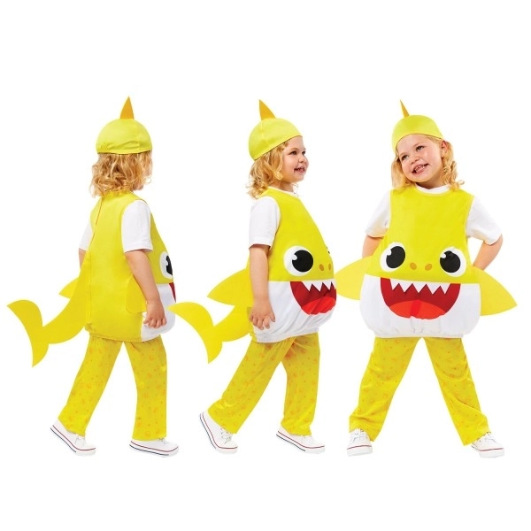 Kostim Baby Shark žuti za djecu 3-4 godine