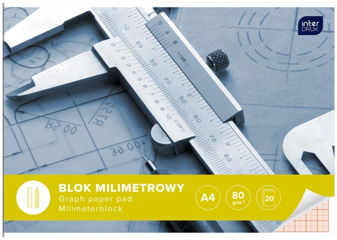 Milimetarski blok A4 - 20 listova