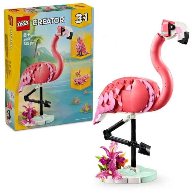 LEGO Creator 3 u 1 31170 Divlje životinje: Ružičasti plamenac