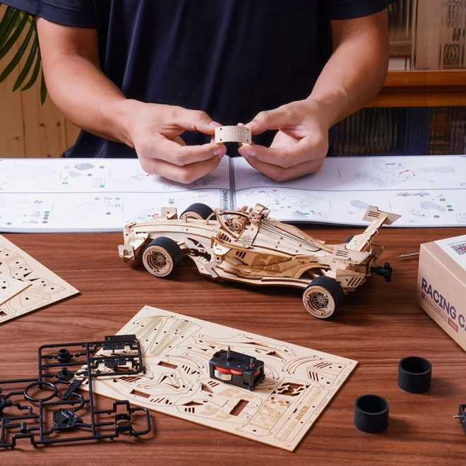 RoboTime 3D drvena slagalica Utrka auto
