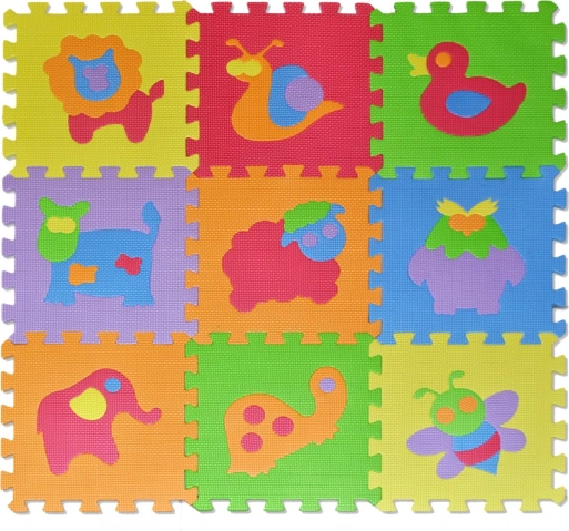 Pjenaste puzzle životinjice 28 × 28 cm