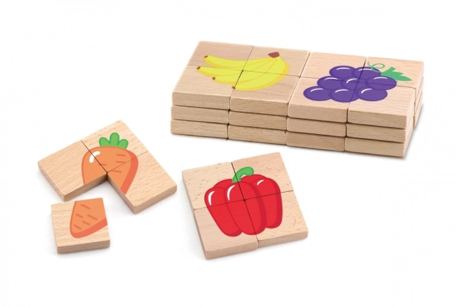 Drvene magnetske puzzle - voće