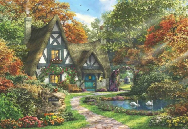 Jesenska kućica puzzle 2000 dijelova
