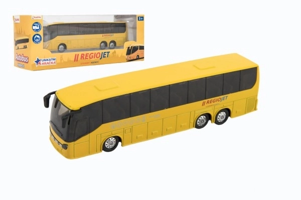 Autobus RegioJet metal/plast 18,5cm na se povlači unazad u kutiji