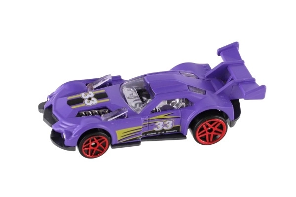 Auto utrke 6kom metal/plastik 8cm slobodna vožnja u kutiji 10,5x27,5x4cm