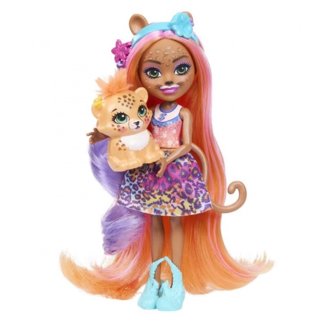 Enchantimals deluxe lutka Charisse Gepard