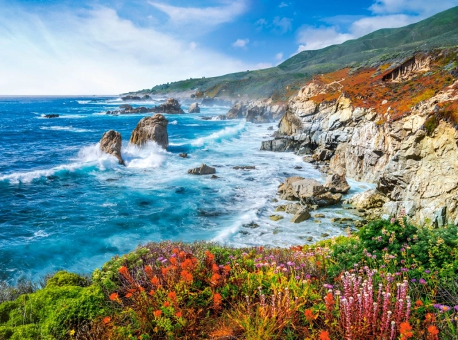 Puzzle 2000 dijelova Uvala Big Sur Kalifornija