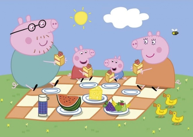 Puzzle 2 x 60 dijelova Super Colour Peppa Pig