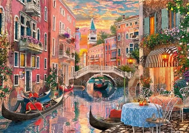 Puzzle 6000 dijelova Zalazak sunca u Veneciji