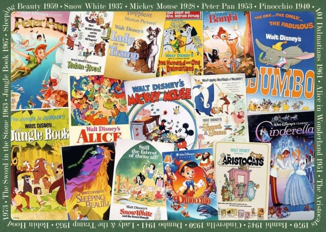 Puzzle Disney Vintage Filmski Plakati 1000 komada Ravensburger