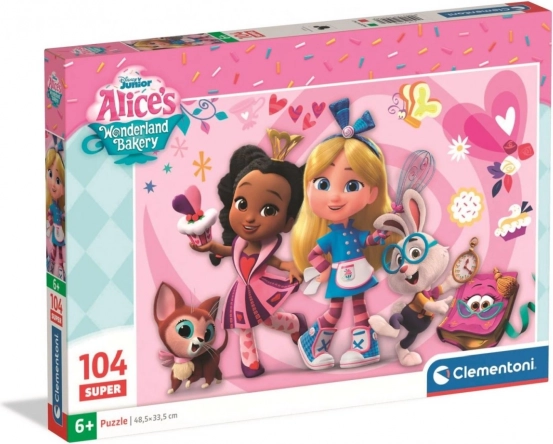 dječje puzzle 104 dijelova Clementoni Disney Alice's Wonderland Bakery
