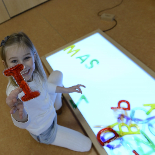 Masterkidz Kvadratna LED svjetlosna ploča u boji + set dodataka