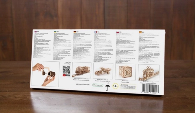 Ugears 3D puzzle - Brojčana brava 34 dijelova
