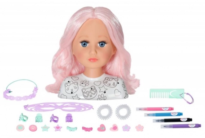 Kreativna frizerska glava BABY born