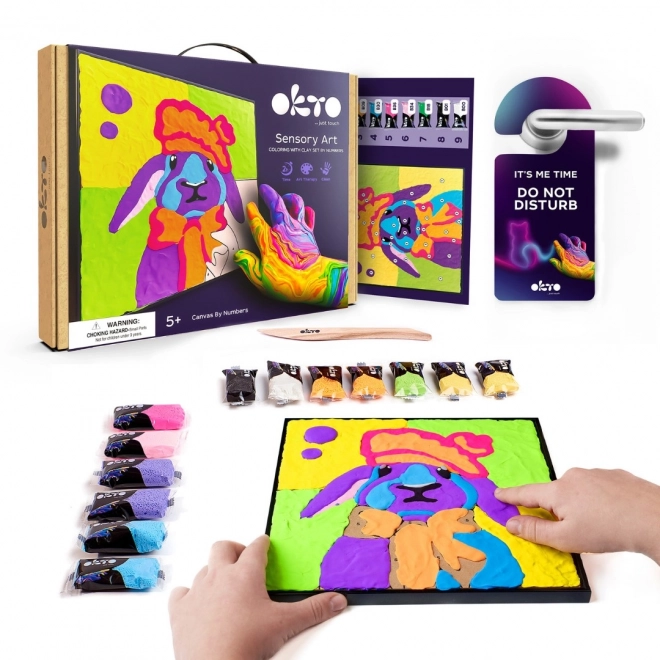 OKTO Zeko kreativni set za slikanje na platnu 30x30 cm