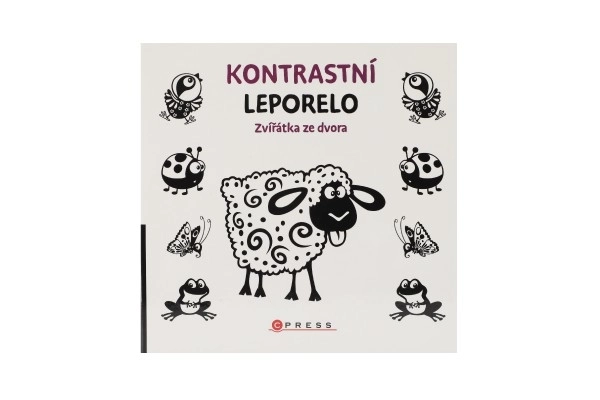 Knjiga Kontrastno Leporelo Životinje iz dvorišta 15,5x15cm 0m+