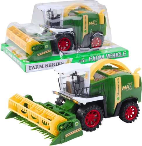 Dječji kombajn s hederom – zeleni farmerski stroj
