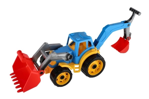 Traktor s lopatom i bagerom