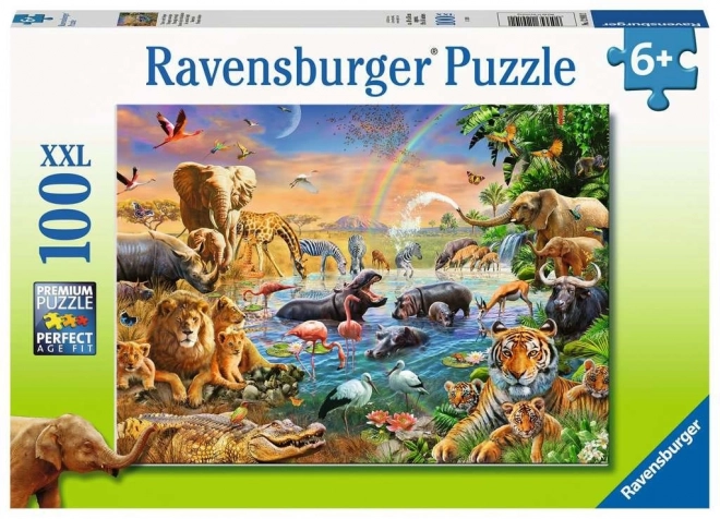 Ravensburger Puzzle Savana Džungla 100 kom