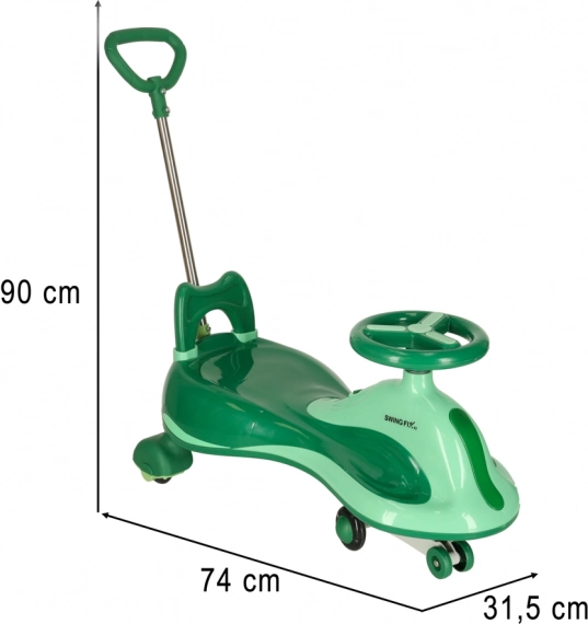 Zelena vozeća igračka Swing Fix za djecu