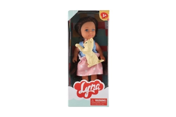 Lutka s plišancem plast 12cm čvrsto tijelo 3 vrste u kutiji 7x15x5cm 24kom u kutiji